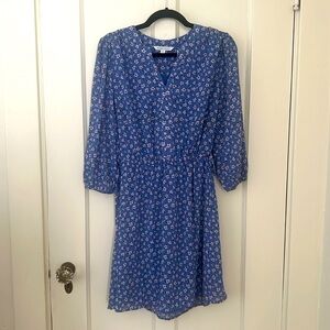 💕 SALE! 41 Hawthorne Medium Blue Floral Dress